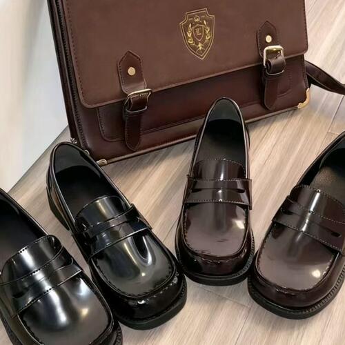 动物派对制服鞋原创鞋店日系女2026年春季新款英伦风小皮鞋学院风