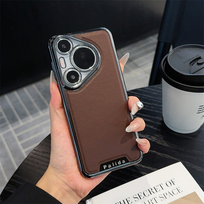 适用华为P70pro皮质手机壳