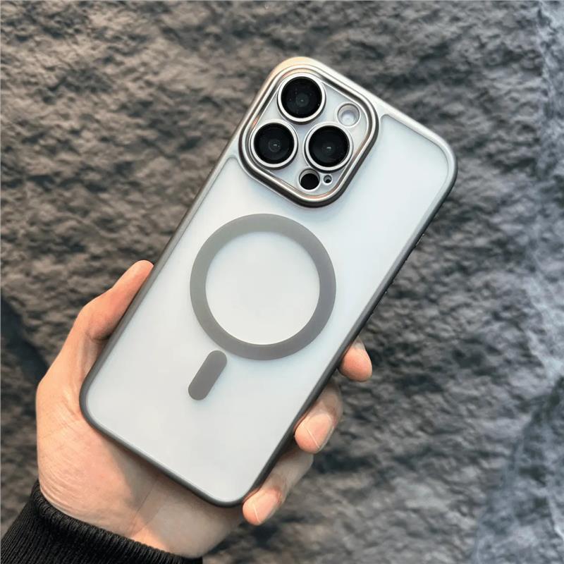 磁吸【自带AI相机拍照按键】适用苹果16Pro手机壳iPhone16promax磨砂保护套16plus超薄PC硬可拆卸镜头膜软边