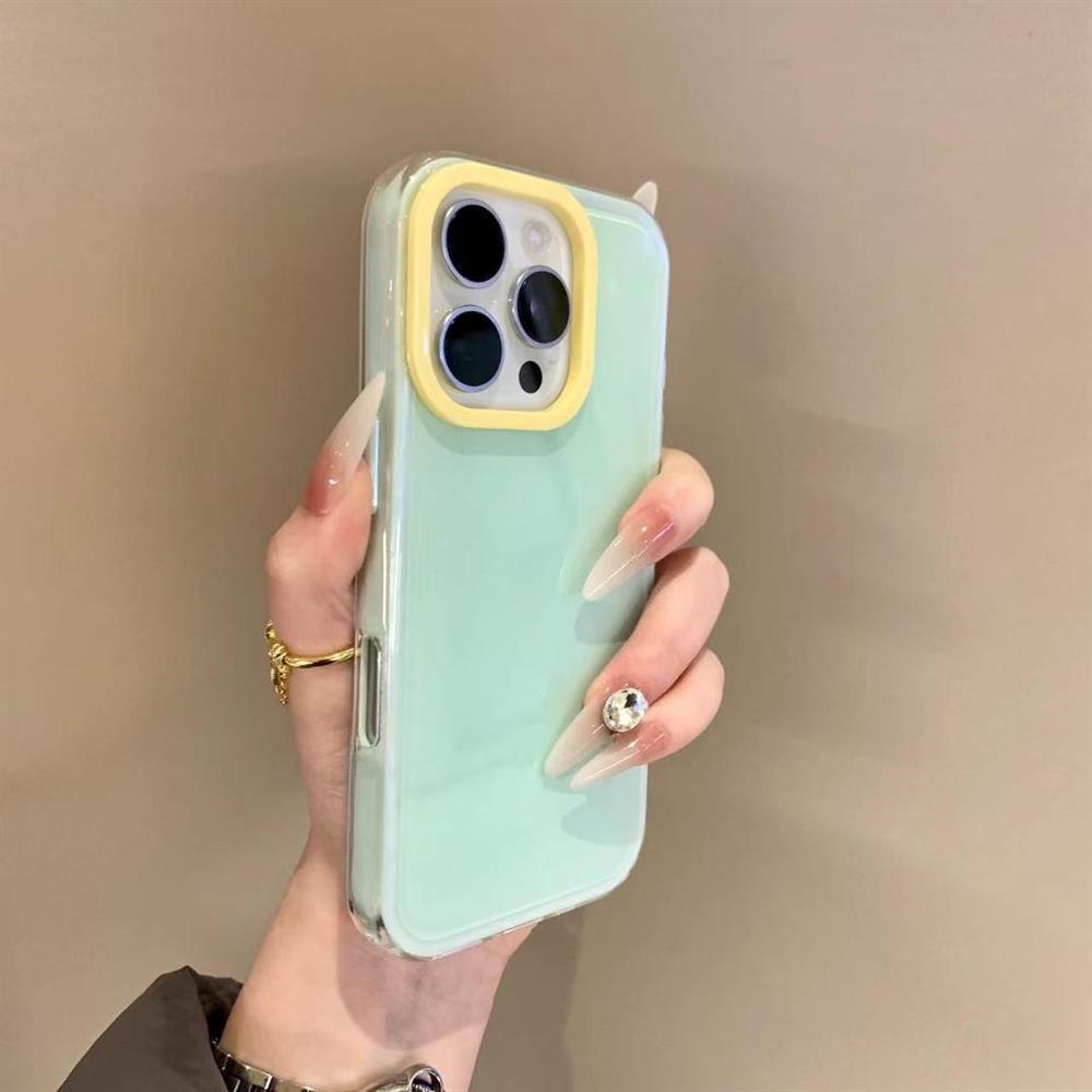 多巴胺纯色适用苹果16pro手机壳iPhone15pro防摔14情侣13网红新款