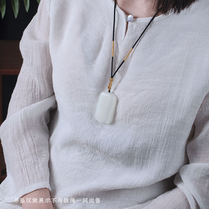 黄金蜜蜡玉石玉佩吊坠挂绳