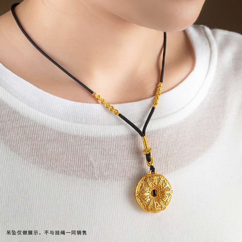 玉石平安扣编织吊坠挂绳项链绳