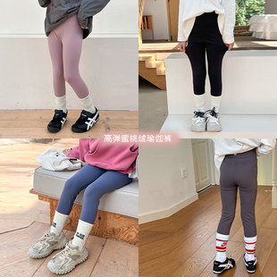 打底裤 Yumi妈儿童秋装 无骨工艺修身 女童韩版 24X014 高弹瑜伽裤