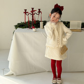 拜年穿搭一整套高级感儿童小香风套装 Yumi妈冬季 女童新年款 25M050