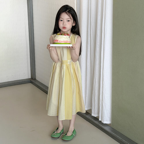 女童夏季温柔公主背心连衣裙