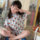 Yumi妈 25D161 套装 女童满印吊带睡衣裙可爱小番茄家居服短袖 短裤