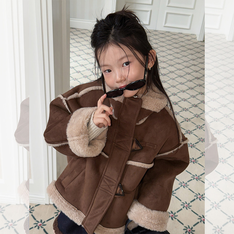 Yumi妈儿童加厚毛绒内胆棉衣女童冬加绒保暖麂皮绒棉服外套25K006,童装/婴儿装/亲子装,普通外套,淘宝优惠券,粉丝福利购,淘宝优惠卷