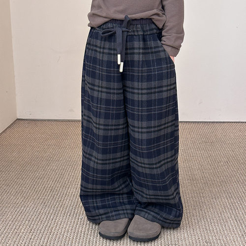 Yumi妈儿童复古百搭长裤