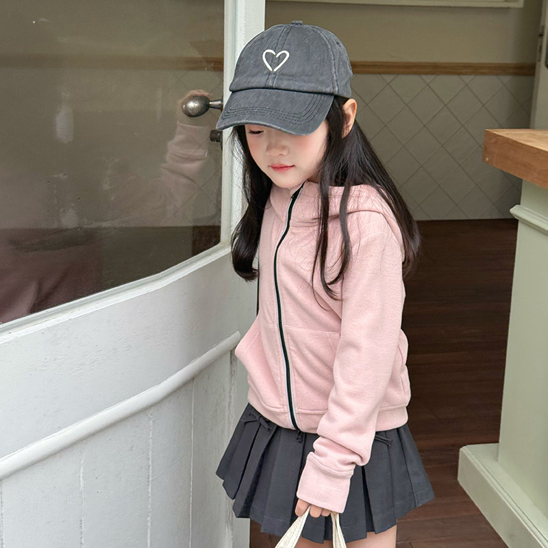 Yumi妈女童羊毛双面绒修身外套