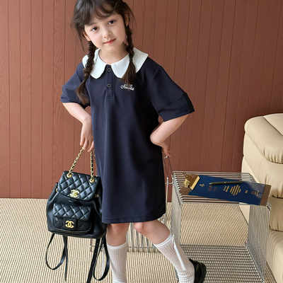 2025夏季女童公主POLO连衣裙