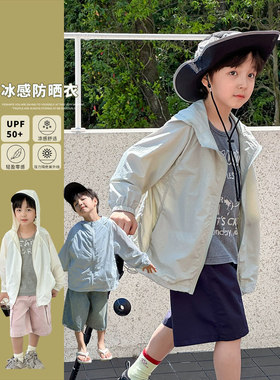 清仓  凉感皮肤衣男女宝中大童UPF50+轻薄防晒衣潮25C118