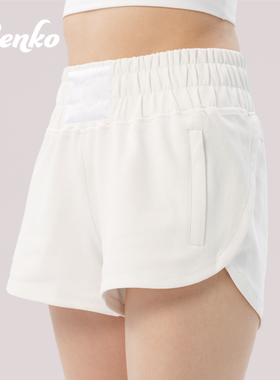 GENKO拳击运动短裤ALIAS女高腰显瘦带口袋网球跑步健身训练瑜伽裤