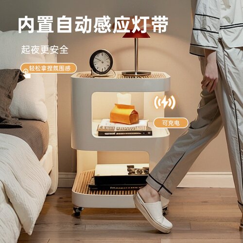 边几沙发边柜创意床头轻奢客厅现代简约小茶几角几卧室铁艺床头柜