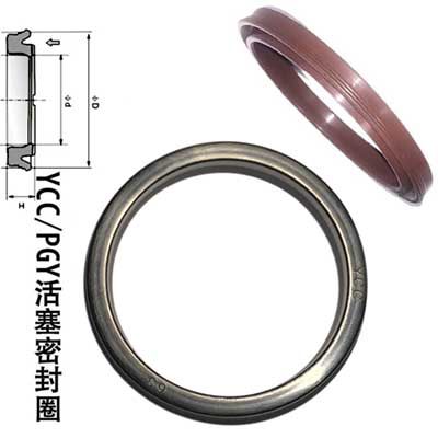 优质气缸YCC 125*110*9.5/160/180/200*165*10 丁晴橡胶 氟胶