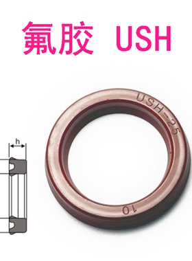 氟胶USH6*14/8*16/10*18/11.2*19.2/12*20*5*5.8UN油封密封圈UHS