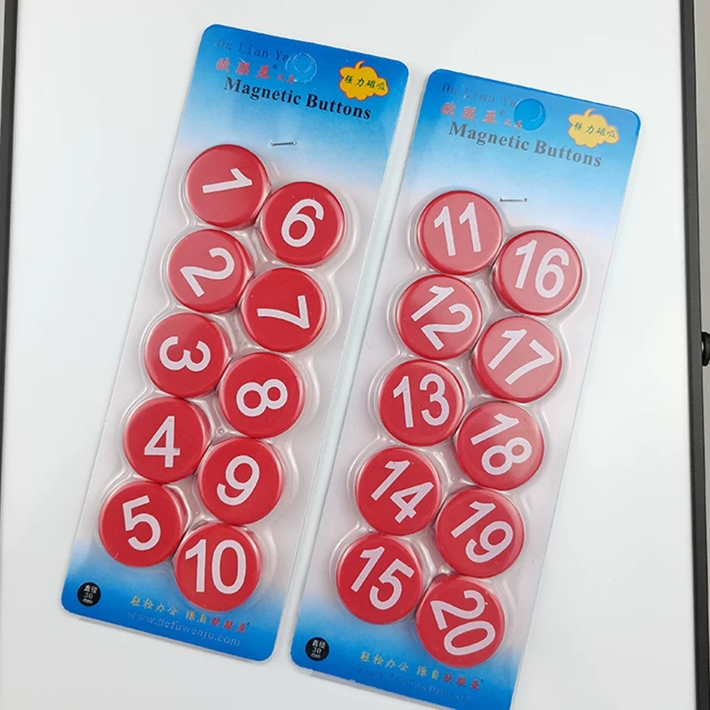 大号3厘米数字100磁力吸贴