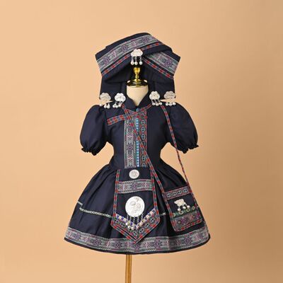 六一民族服装儿童广西壮