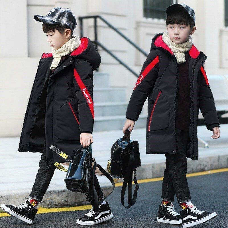 2025冬装男童棉衣中长款棉服新款加厚棉袄中大儿童韩版外套小男孩