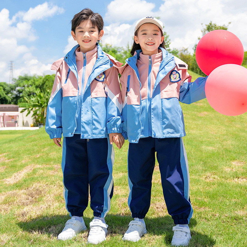 小学生校服春秋款幼儿园运动服三件套园服冬季儿童班服套装