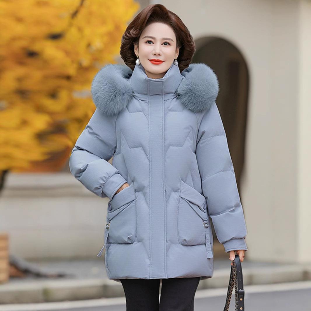 2025新款冬季鹅绒真撤柜毛