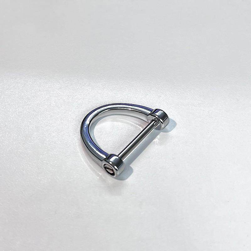 马蹄扣汽车钥匙扣D扣配件钥匙DIY包包挂件圈环拆装锁匙马镫扣防丢