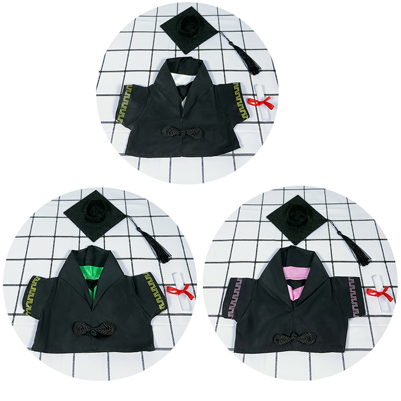 25-30cm娃衣毕业服可定制文字