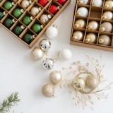 Рождественский декоративный стеклянный рождественский шар, шар особой формы, маленький шар, елочный шар, елочный пакет, реквизит для фотографий