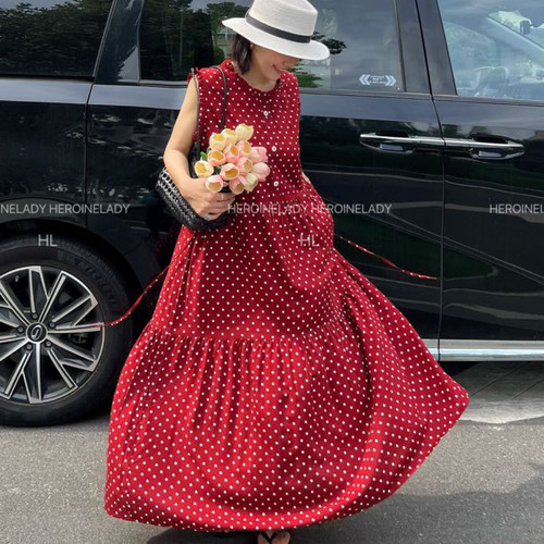 【西西里的午后】HL棉绸夏季宽松显瘦花边款连衣裙时尚洋气法式