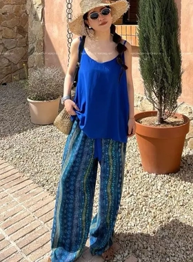 【本命吊带】HL棉绸夏新款多巴胺色系慵懒宽松吊带背心肩带可调节