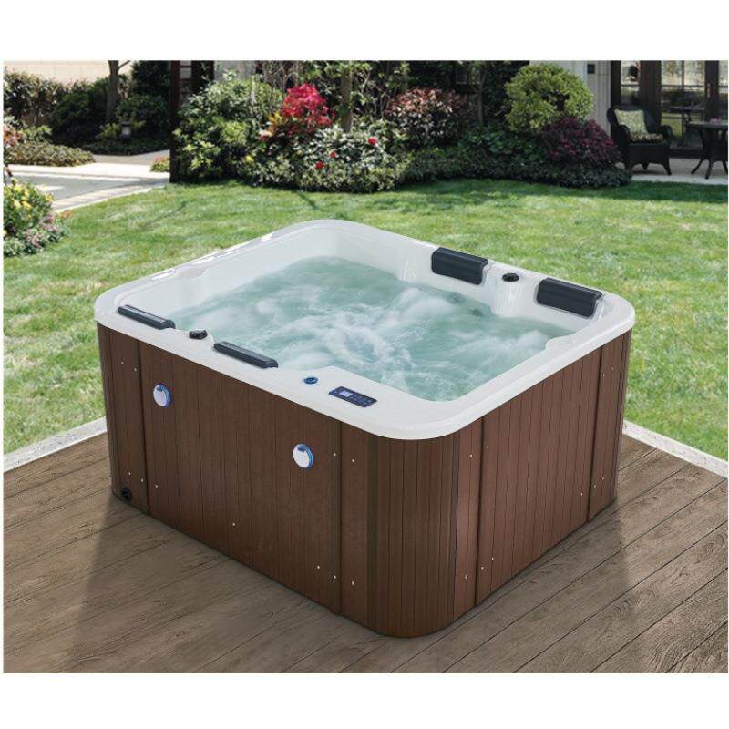 户外温泉SPA豪华冲浪按摩大池浴缸 水疗泡池恒温别墅大型多人浴池