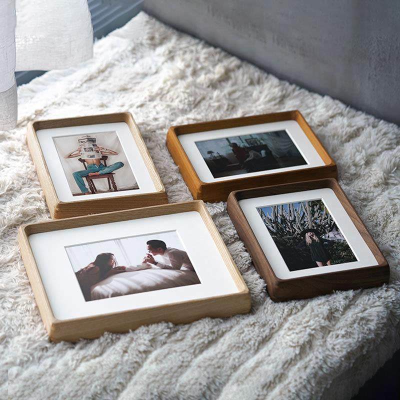 鲁大爷黑胡桃柚木圆角六寸摆台实木相框木质画框装裱照片框,家居饰品,DIY亲子装饰画,淘宝优惠券,粉丝福利购,淘宝优惠卷