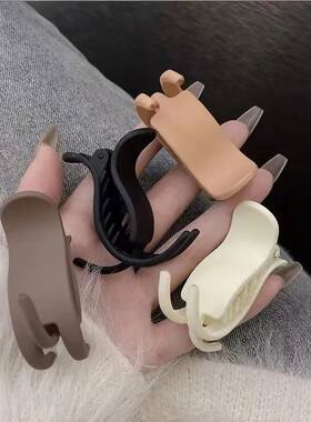南瓜纯色色调抓夹女后脑勺盘发夹子高级感网红扎丸子头高马尾头饰