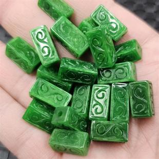 accessories iron beads jewelry jade emerald loose