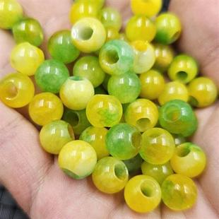 beads hole round loose jade Huangfei Jadeite large