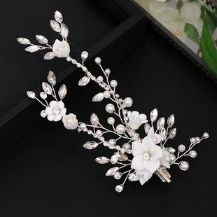 jewelry crystal white hair accessories hairpin headdress
