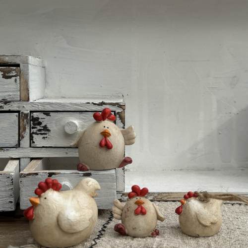 美式乡村小鸡摆件装饰