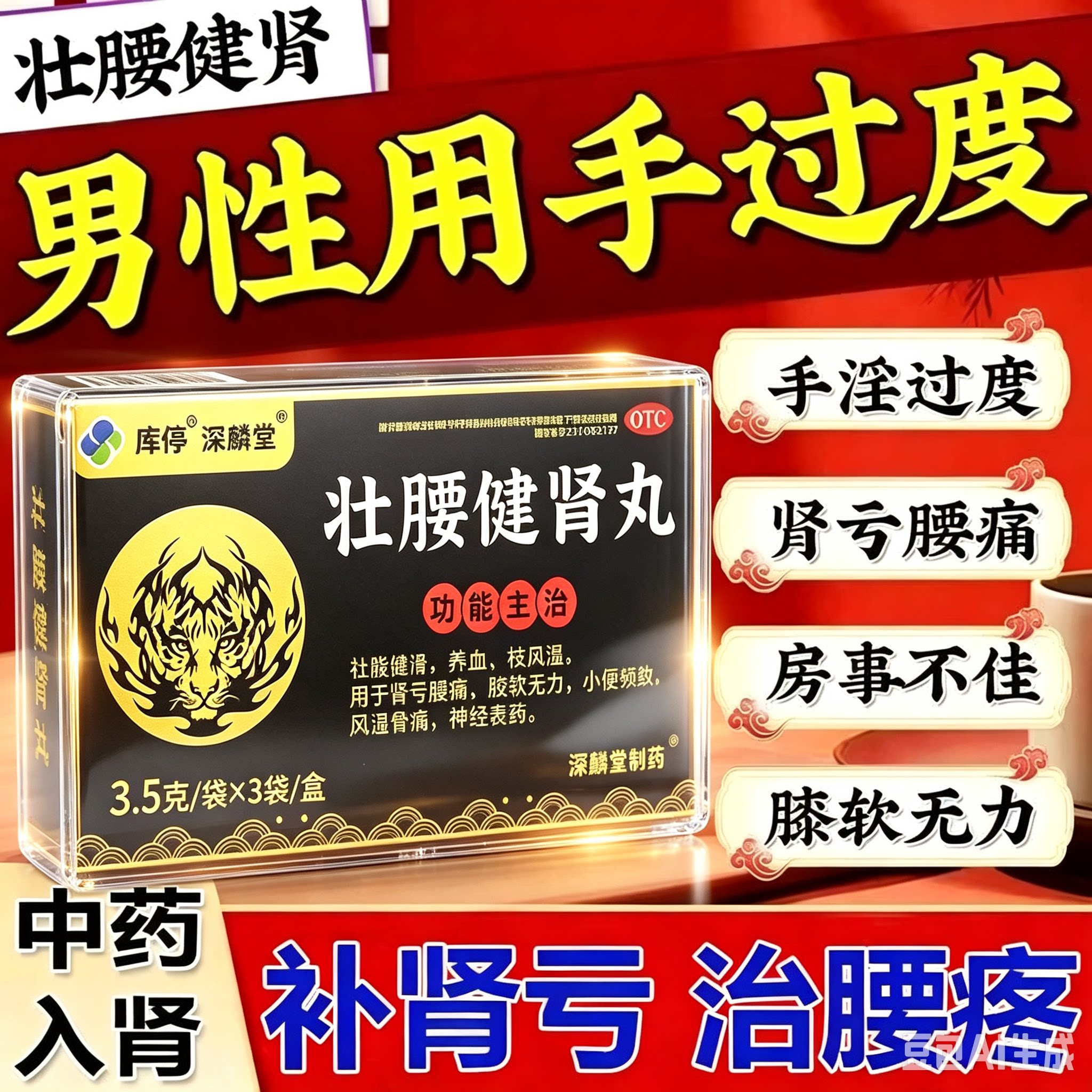 中老年男人快速勃起药壮阳增长增大延时持久不射肾虚男补品中药丸