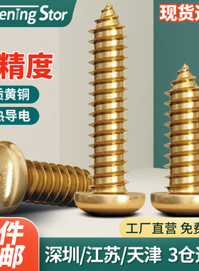 铜圆头螺丝自攻十字螺钉加长古木家具自攻丝木螺丝钉M3M3.5M4M5