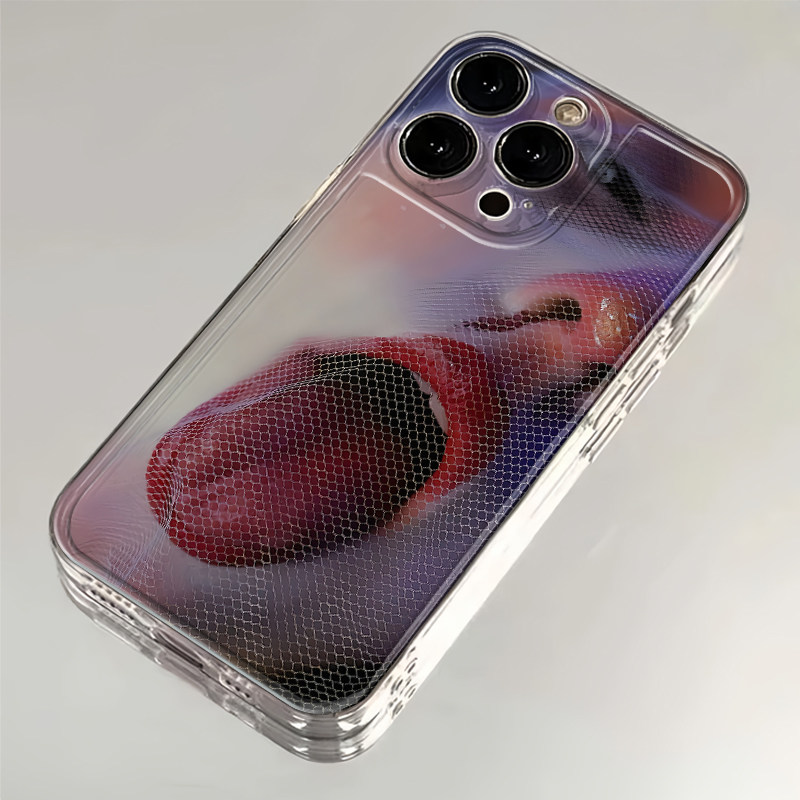 面纱嘴唇新款防摔透明手机壳适用于华为荣耀小米OPPO vivo苹果16手机壳15pro苹果防摔14promax软壳iph