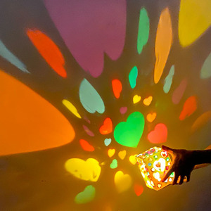 幼儿园61六一彩色玻璃纸灯笼儿童手工光影游戏幼儿园diy制作材料