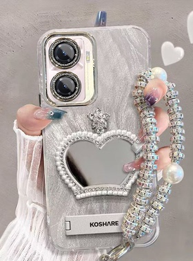 适用vivoy77手机壳补妆镜V2219A带镜头膜vivo y77e保护套V2166BA外套vlvoy775g全包边viv0y防摔时尚高级女生