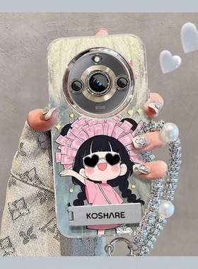 适用realme11手机壳RMX3751带镜头膜oppo真我11pro+保护套RMX3740新款11pro全包边RMX3770防摔5g卡通可爱女生