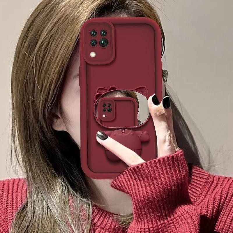 适用华为nova6se手机壳带镜子JNY-AL00软硅胶nova65g保护套wlz-anoo全包n0va6卡通支架novo6新款5g防摔al10女,3C数码配件,手机保护套/壳,淘宝优惠券,粉丝福利购,淘宝优惠卷