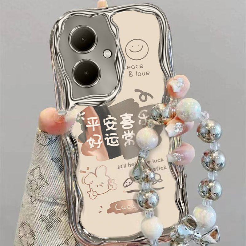 适用Realme真我GT6手机壳新款RMX3800文字oppogt6保护套reaime硅胶软5g全包边防摔vivo个性创意新款女生手链