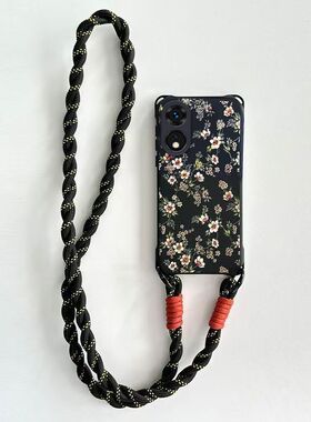 适用荣耀畅玩60手机壳NIC-AN00斜跨挂绳honor畅完60m保护套anoo四角防摔nlc高级女n1c全包边5g华为硅胶软新款