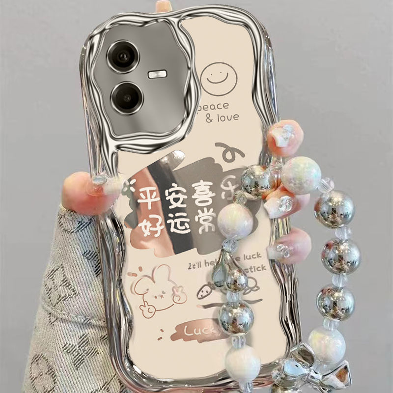 适用vivot2x手机壳文字V2188A全包边iqooz6x保护套v2164ka新款女5g高级viv0个性iq00新款5g手链oppo防摔软壳