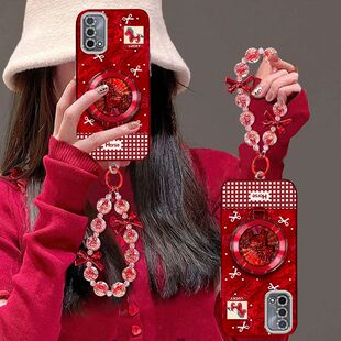 适用oppoA93手机壳女pehm00镜头全包防摔opopa93保护套opa本命年马0pp0a新年款5g支架手链poopa935g喜庆vivo