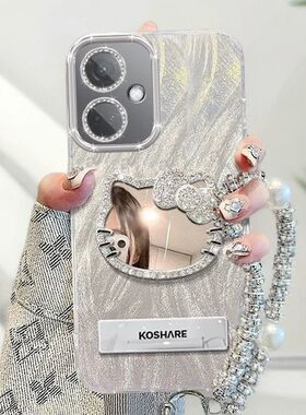 适用oppok11手机壳带镜子PJC110镜头膜opopk11 5g保护套opooa新款可爱女0pp0k11全包防摔软opook十一好看poop