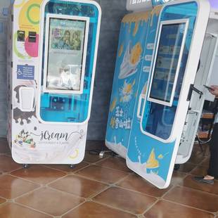 冰激凌自动售货机自助售卖冰淇淋机触摸32屏幕寸冰淇淋自动售卖机