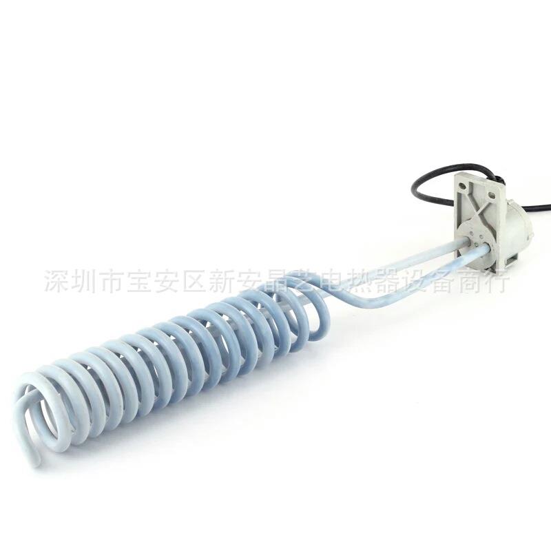 电镀槽耐酸喊铁氟龙电热管, 防腐性加热管 弹簧式发热棒